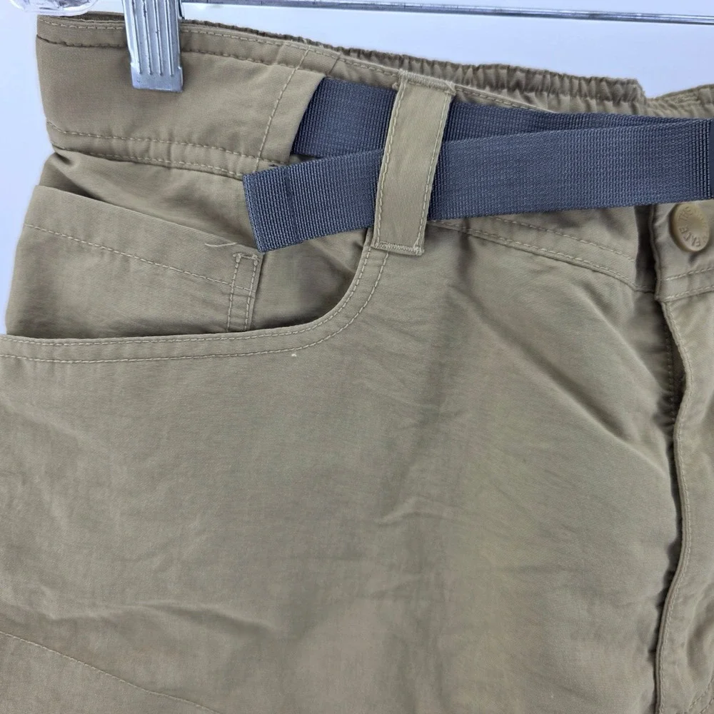 The North Face Class V Cargo Shorts Mens L Khaki Belted Hiking Outdoor NF0A2WL9